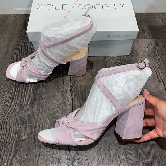 𝅺New Sole Society Joanan Sandals Pastel Lavender - Picture 4 of 6